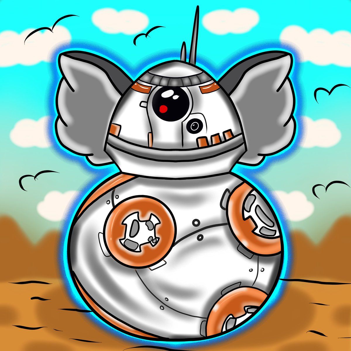 NEW DROP !!! 🔥🔥🔥

New Baby Elephant inspired by the B88 Star wars Robot !!! 🤖😍

He is so cool Right? 🥰

I enjoyed drawing him! Who will own it ? 🙀 

opensea.io/item/matic/0x6…

#StylishBabyElephants