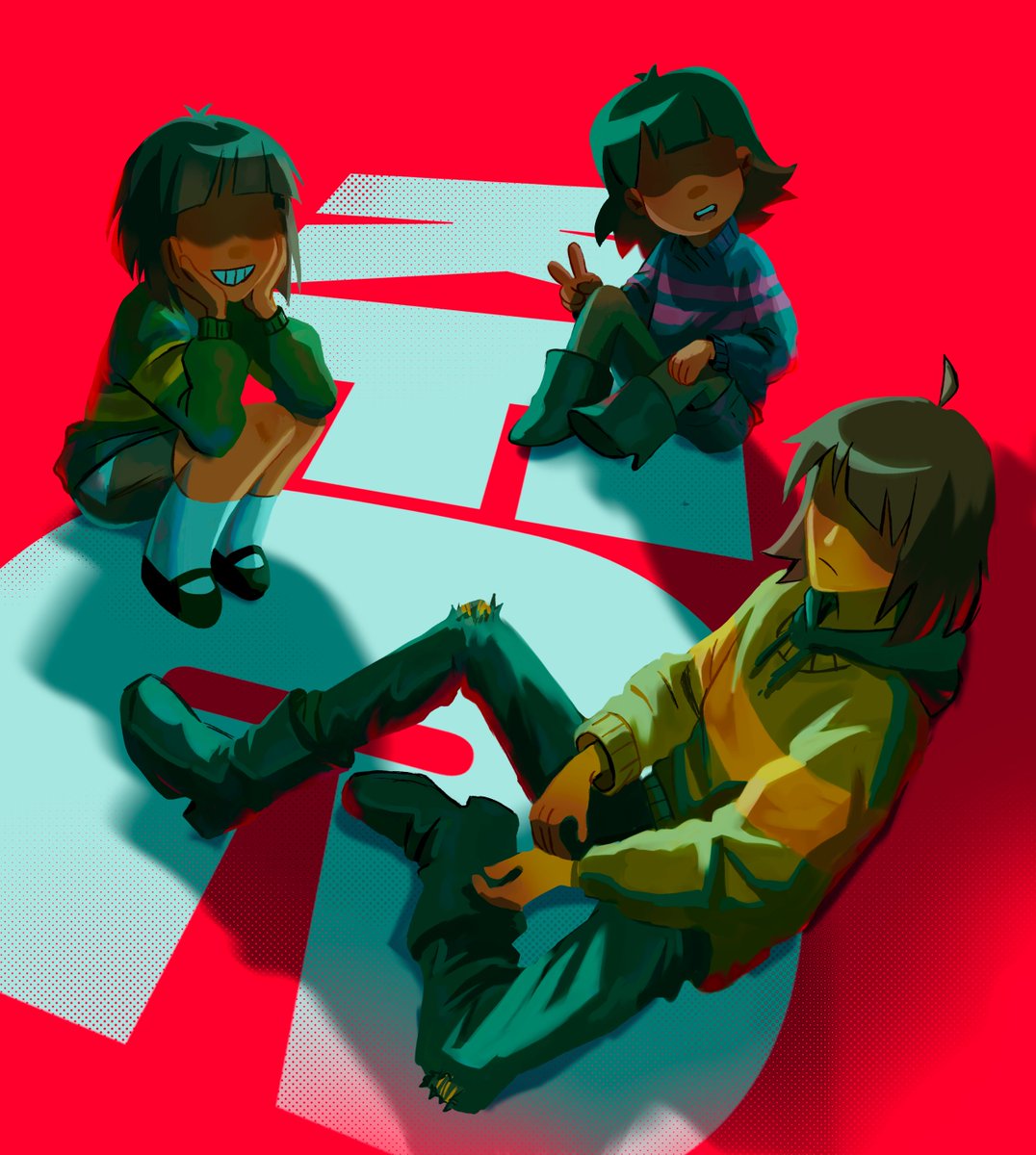 Cursed_Nelari's tweet image. KFC trio 
#Deltrarune #undertale