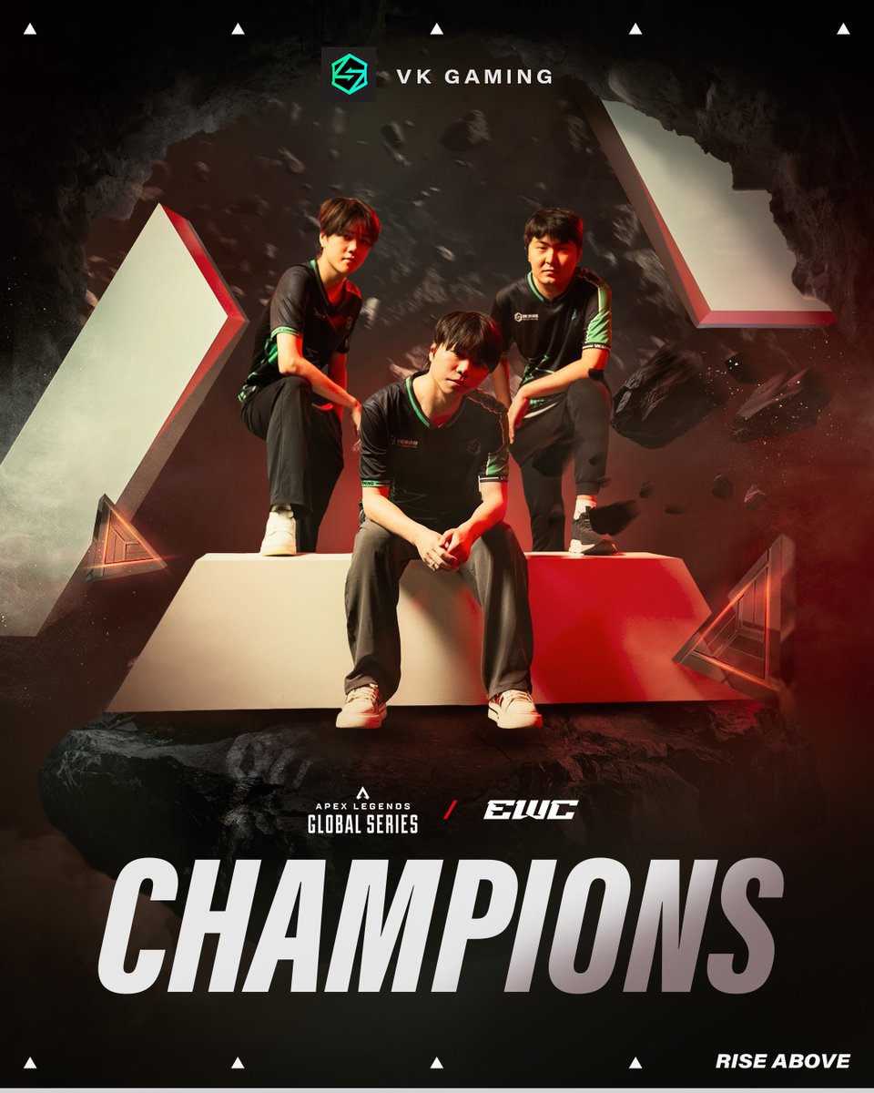 IT'S A GENERATIONAL RUN FROM <a href="/VeryKuaiGaming/">VK Gaming</a>! 🤩

They Rise Above everyone and take the ALGS at EWC 25 win! 🏆