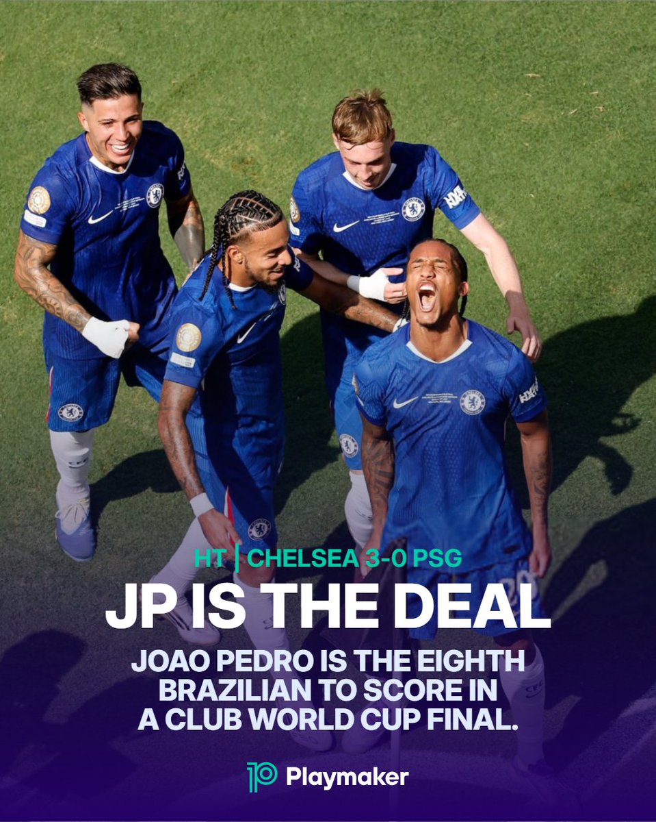 playmaker_EN's tweet image. 🇧🇷 Brazilians to score in a Club World Cup final:
▪️Mineiro
▪️Adriano Gabiru
▪️Kaká
▪️Dante
▪️Roberto Firmino
▪️Raphael Veiga
▪️Vinícius Júnior
▪️🆕João Pedro🆕
#FIFAClubWorldCup #FIFACWC #CHEPSG #CFC