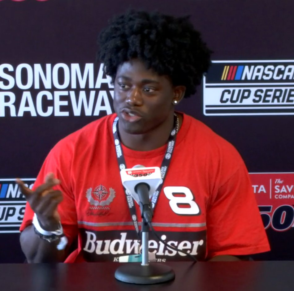 Steven Taranto (@staranto92) on Twitter photo Shoutout to San Francisco 49ers safety Malik Mustapha for wearing a vintage <a href="/DaleJr/">Dale Earnhardt Jr.</a> tee out to Sonoma.
Mustapha is actually a Charlotte, NC native and said he always took field trips to the NASCAR Hall of Fame growing up. Played college football at Wake Forest. Shoutout to San Francisco 49ers safety Malik Mustapha for wearing a vintage <a href="/DaleJr/">Dale Earnhardt Jr.</a> tee out to Sonoma.
Mustapha is actually a Charlotte, NC native and said he always took field trips to the NASCAR Hall of Fame growing up. Played college football at Wake Forest.