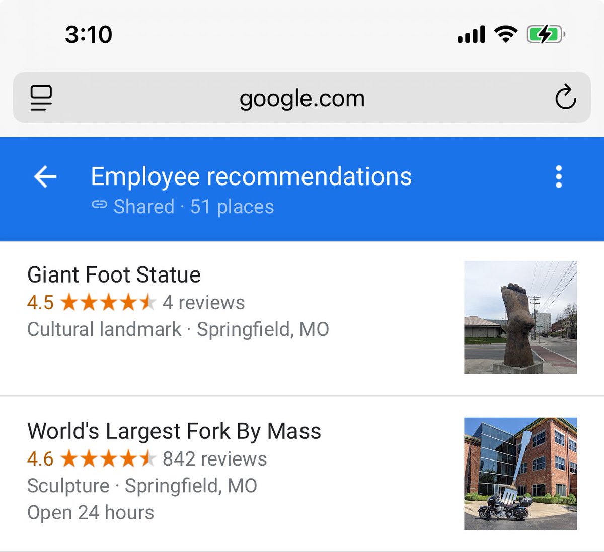 devlinxrose's tweet image. Going on a work trip to Springfield, MO and this was on the locals rec for things to do 

??