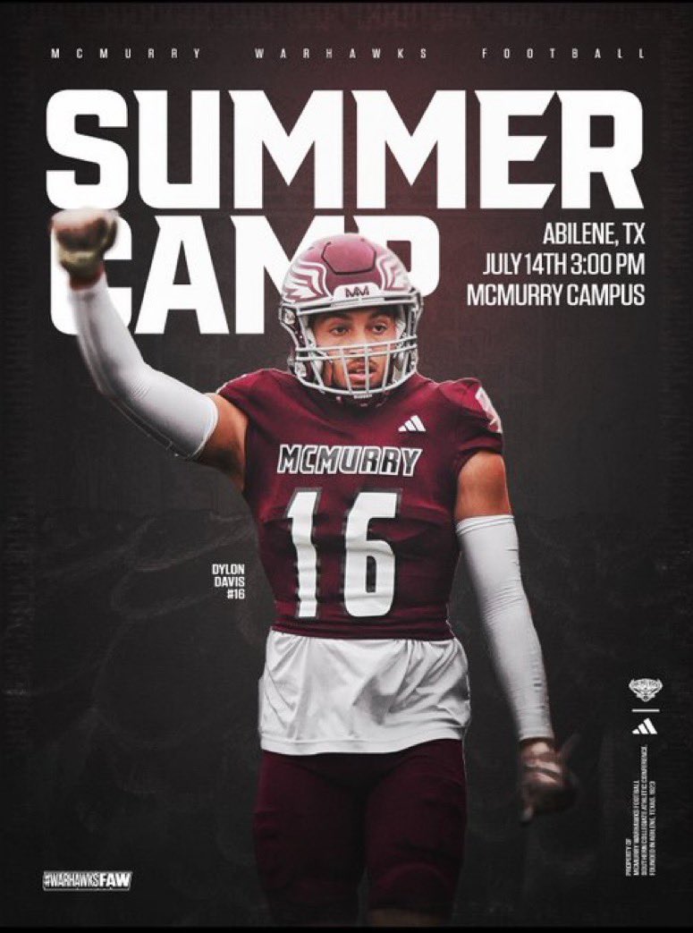 Logan Flores (@loganflores78) on Twitter photo McMurry camp tomorrow ‼️
Ready to get to work!
Thank you <a href="/CoachMNewby/">Matthew Newby</a> for the invite!
<a href="/CoachNealMcM/">JORDAN NEAL</a> McMurry camp tomorrow ‼️
Ready to get to work!
Thank you <a href="/CoachMNewby/">Matthew Newby</a> for the invite!
<a href="/CoachNealMcM/">JORDAN NEAL</a>