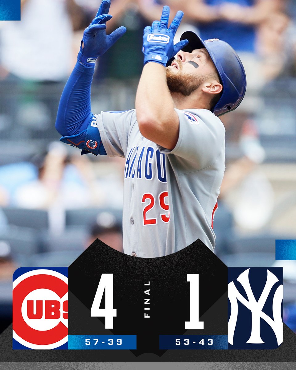 MLB (@mlb) on Twitter photo Michael Busch, Dansby Swanson homer as the <a href="/Cubs/">Chicago Cubs</a> take the series in The Bronx. Michael Busch, Dansby Swanson homer as the <a href="/Cubs/">Chicago Cubs</a> take the series in The Bronx.