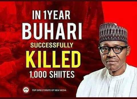 May the blood of 1000s of innocent lives massacred In Zaria 2015 prevent him from resting, may he face Endless chastisement till hereafter.

#Zariamassacre