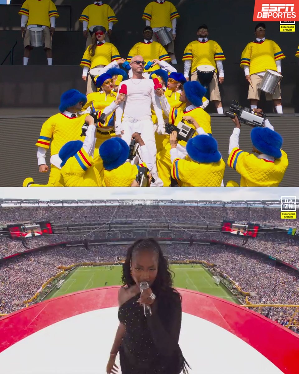 ESPNDeportes's tweet photo. ¡Coldplay, Doja cat, J Balvin y Tems se encargaron del Show de medio tiempo en la Final del Mundial de Clubes! 🤩 https://t.co/Vlrgl3u4pD
