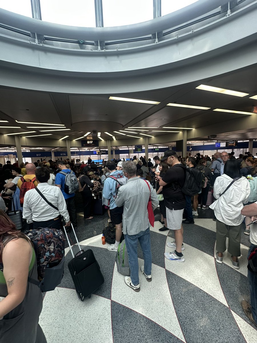 Hey <a href="/united/">United Airlines</a> and <a href="/Lufthansa_USA/">Lufthansa USA</a> this is the biggest cluster I have ever experienced in my life