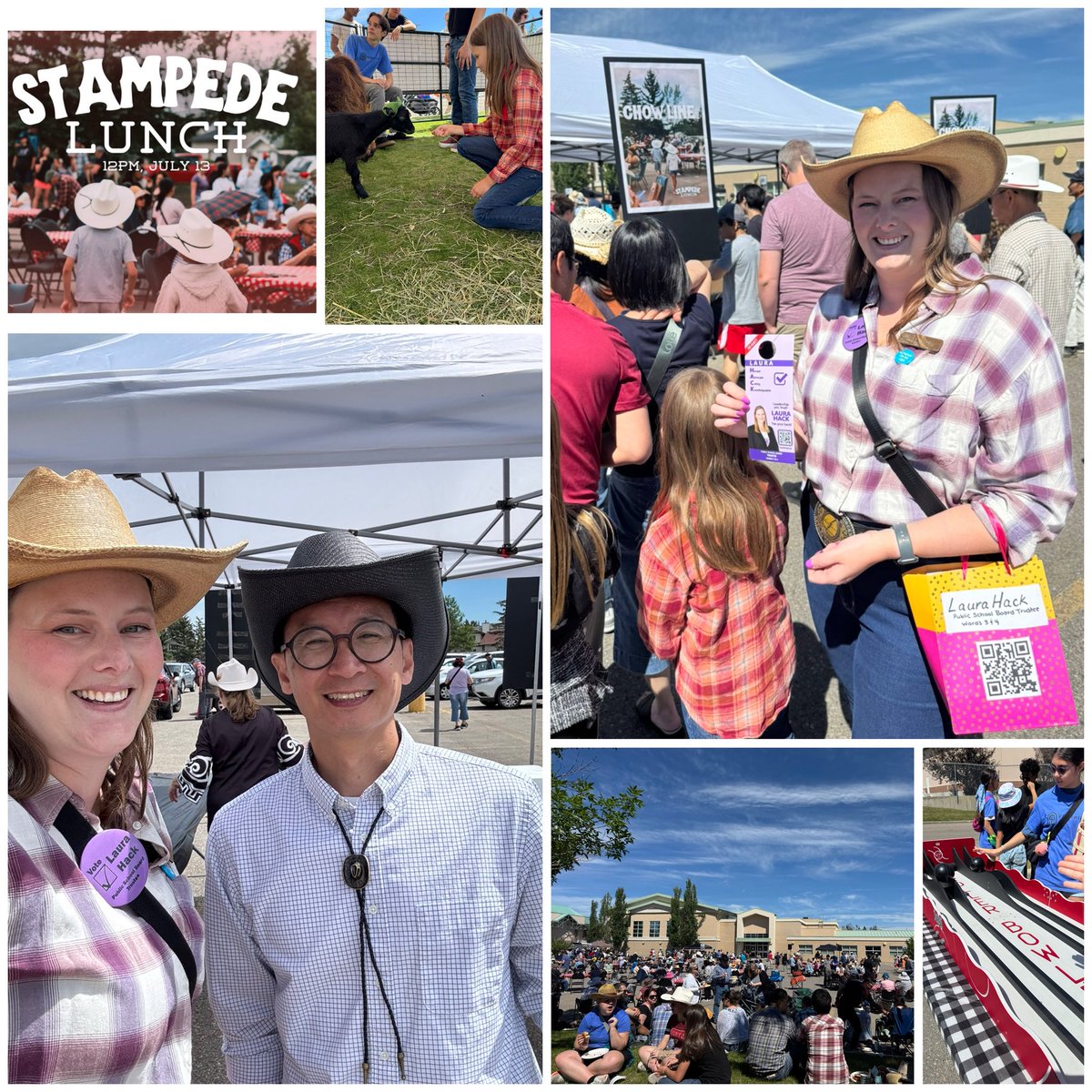This afternoon I met parents of soon-to-be Edgemont School students all the way up to parents of Churchill graduates. All #ProudToBeCBE parents. 

Thank you Foothills Alliance Church for the superb stampede lunch and fun activities. We share a commitment to service and community.