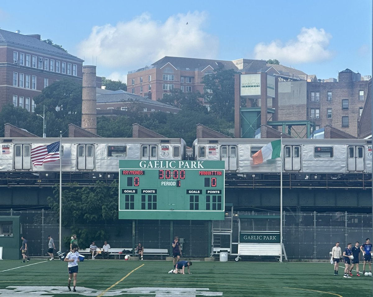 A lovely 30° for a game of ball. #JrA #GAAabroad