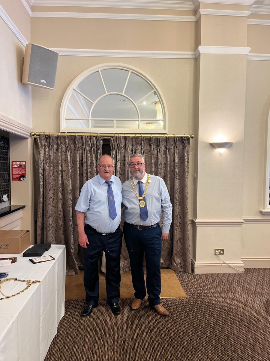 The new Gwent County Chairperson, Marcus Jenkins installed on Friday by The Gwent County President Steve Matthew