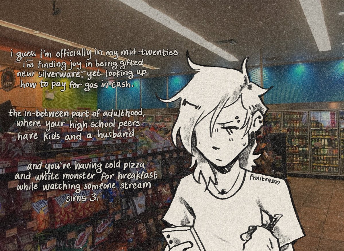 fruiteasart's tweet image. self reflection from someone turning twenty five this week… we’ll get em next time!!!!!