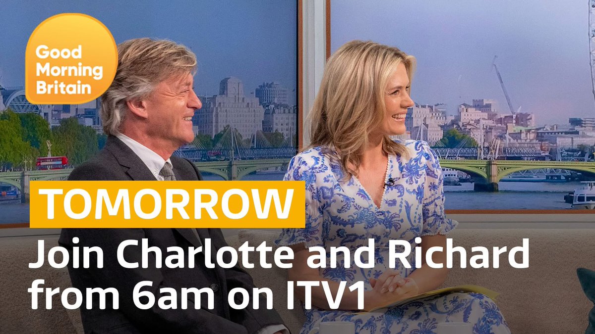 CharlotteHawkns's tweet image. See you tomorrow from 6am on @gmb, I’m back with @richardm56! ⏰
