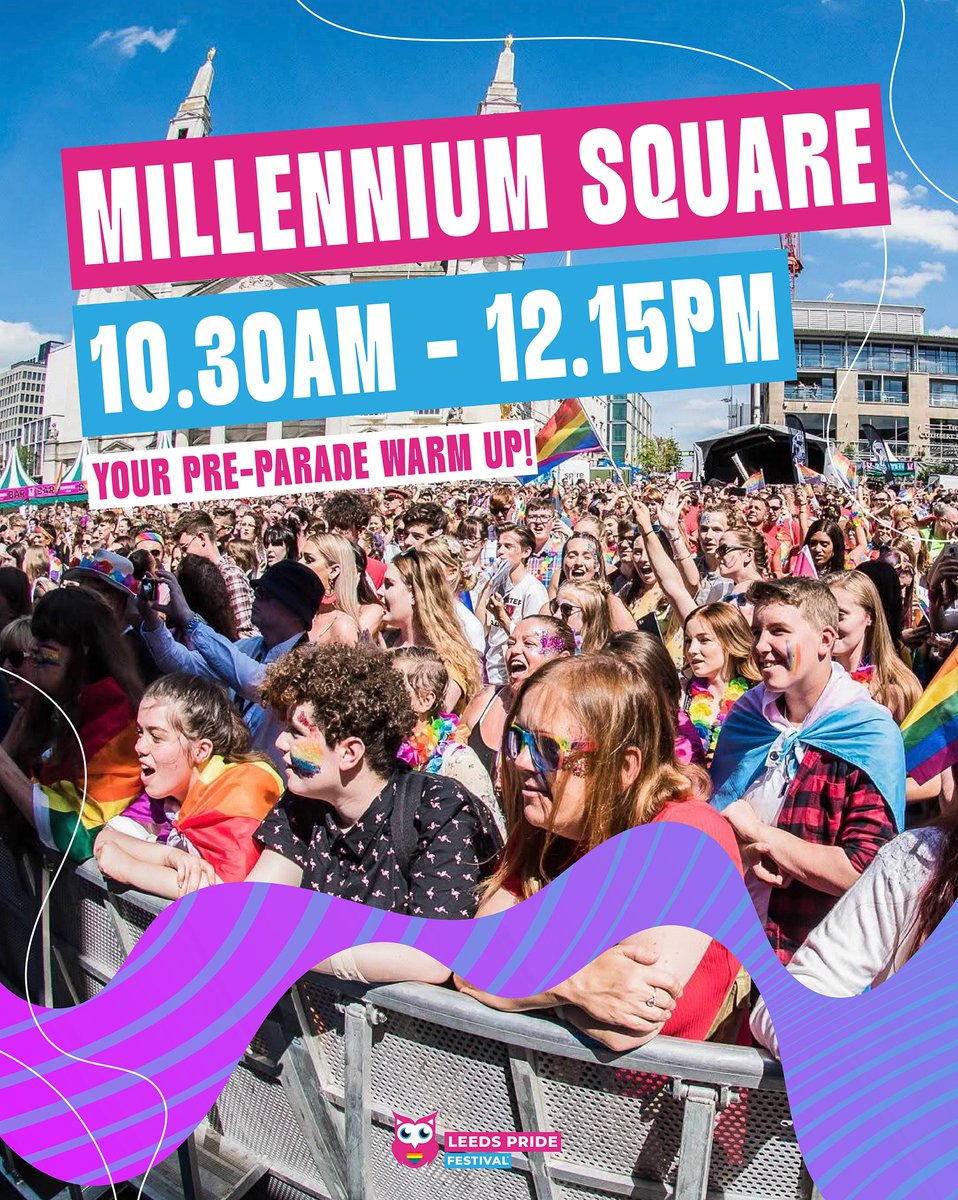 Millennium Square (@millsqleeds) on Twitter photo 🏳️🌈 Just 1 week to go until <a href="/LeedsPride/">Leeds Pride</a>
Join us on Sunday 20 July for Leeds Pride 2025! The celebrations kick off in Millennium Square with our Community Stage from 10:30am, followed by the iconic Pride Parade at 12pm followed by Leeds Pride Festival🎉🌈
#LeedsPride2025 🏳️🌈 Just 1 week to go until <a href="/LeedsPride/">Leeds Pride</a>
Join us on Sunday 20 July for Leeds Pride 2025! The celebrations kick off in Millennium Square with our Community Stage from 10:30am, followed by the iconic Pride Parade at 12pm followed by Leeds Pride Festival🎉🌈
#LeedsPride2025