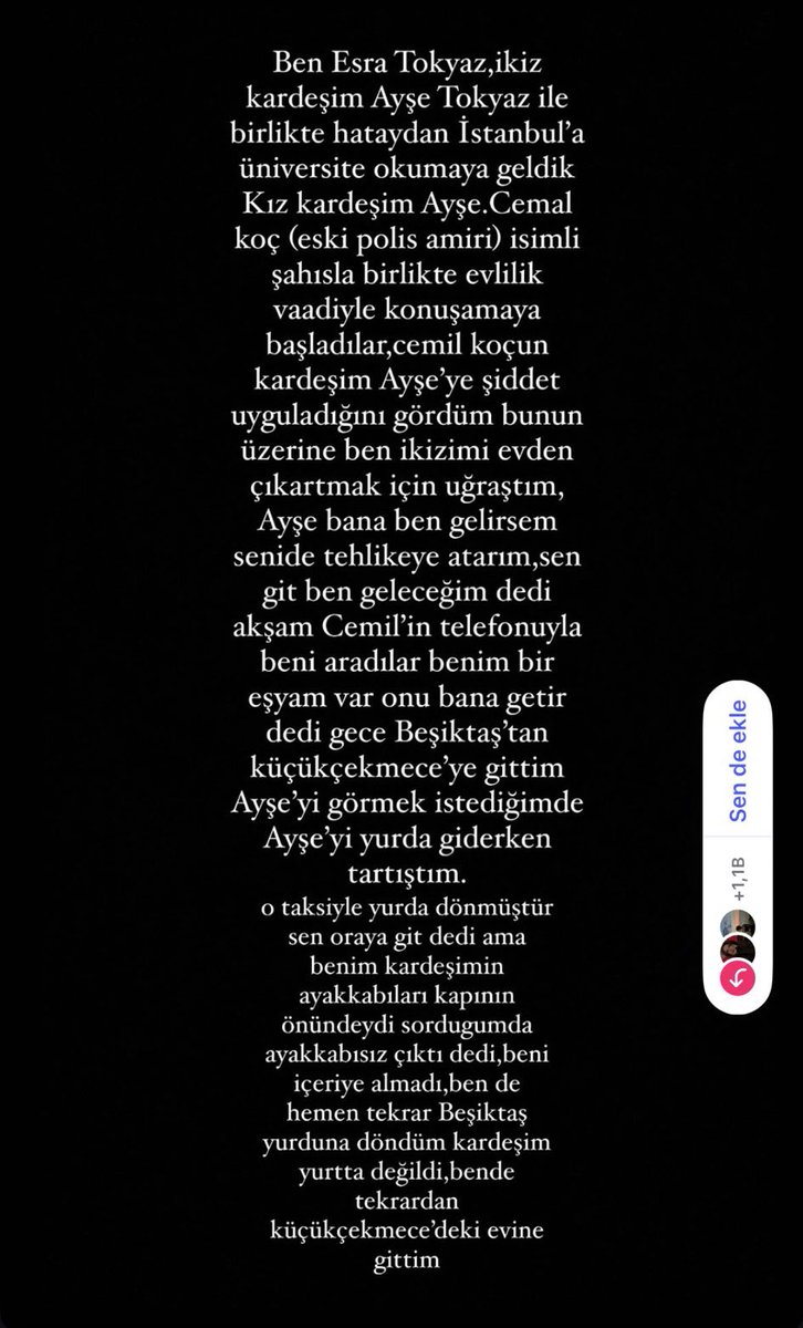 zeyno_citlembik's tweet photo. Ayşe CANİCE KATLEDİLDİ lütfen paylaşır mısınız #AyşeİçinAdalet https://t.co/wauWObzMp2