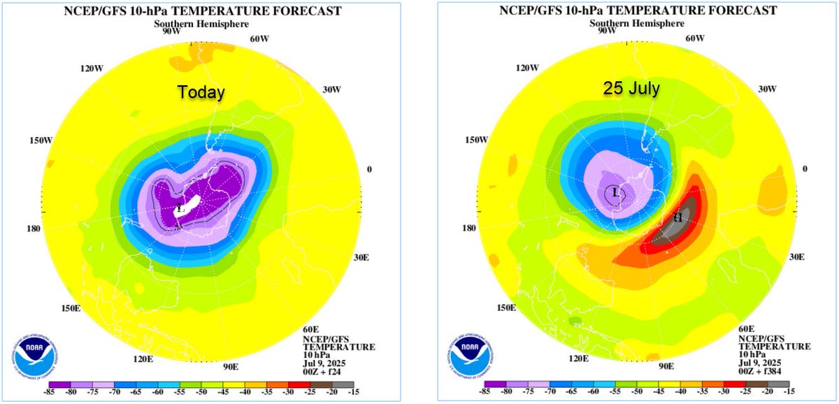 EdoWeatherman's tweet image. Cambios que traerán novedades.
La Oscilación Antártica entrará a fase negativa y la Oscilación Madden Julian se moverá al Pacífico, estos factores permitirán que se abra una ventana para lluvias importantes en Chile central hacia la última semana de julio y durante agosto.
Hay…