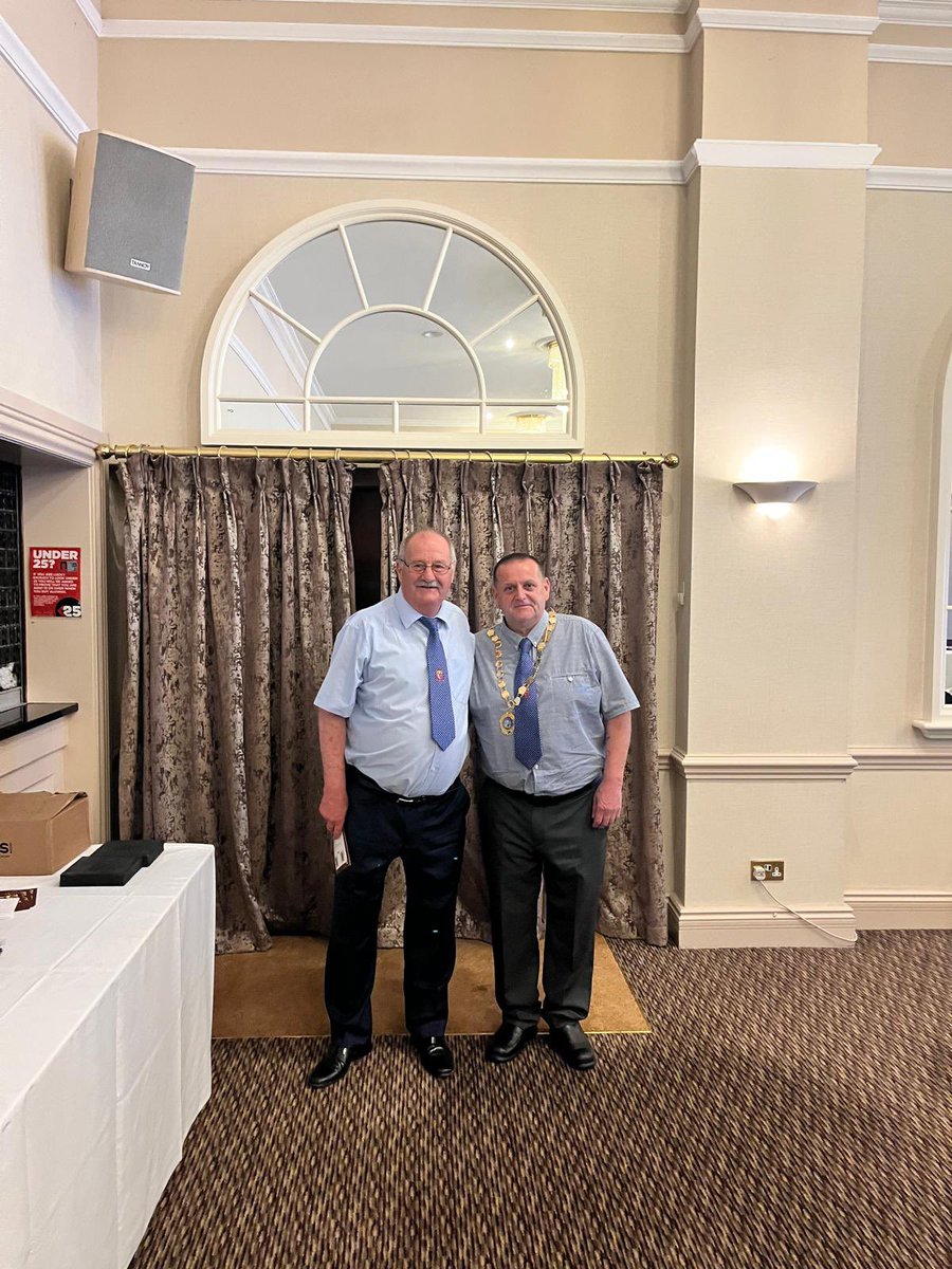 The new Gwent County Vice Chairperson, Derek Harris installed on Friday by The Gwent County President Steve Matthew