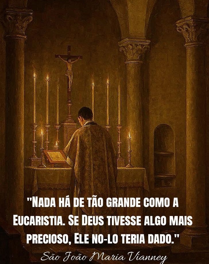 É a ação de Deus em nós que nos move a irmos à Santa Missa. É Deus quem nos anima, basta que acolhamos essa força divina e cedamos à Santíssima Vontade Dele.✝️
