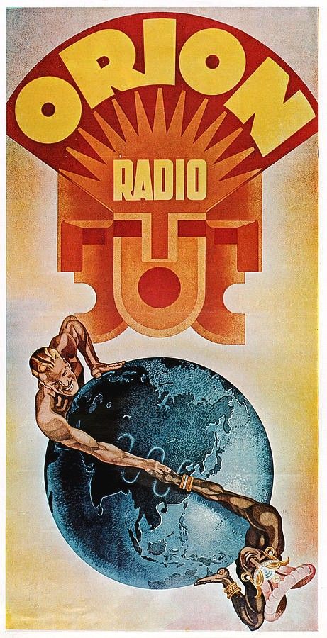 vikare06's tweet image. The posters for Hungary's Orion Radio in the 30s didn't need to go this hard