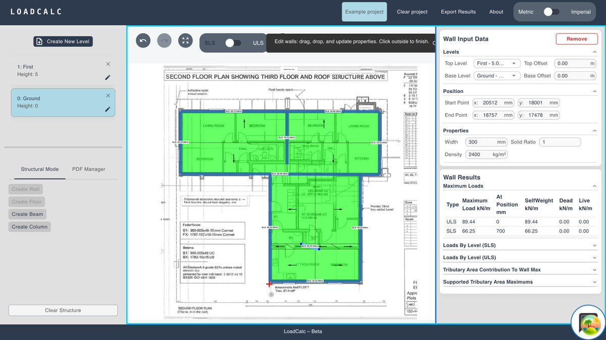 LoadTakeDownApp's tweet image. Excited by the response to the LoadCalc launch on Reddit, over 55k views and some great feedback from engineers!
LoadCalc is a fast, visual structural load takedown calculator. Free to try: loadtakedown.com
#structuralengineering #civilengineering #engineeringsoftware