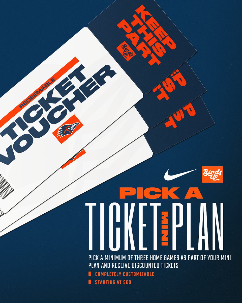 UTSA Athletics (@utsaathletics) on Twitter photo Can't wait to cheer on <a href="/UTSAFTBL/">UTSA Football π</a> but not able to make every game?
Pick a plan that works for you! Completely customizable mini plans are on sale starting at $60!
πutsa.pro/44pkad6
#BirdsUp π€ #LetsGo210 Can't wait to cheer on <a href="/UTSAFTBL/">UTSA Football π</a> but not able to make every game?
Pick a plan that works for you! Completely customizable mini plans are on sale starting at $60!
πutsa.pro/44pkad6
#BirdsUp π€ #LetsGo210