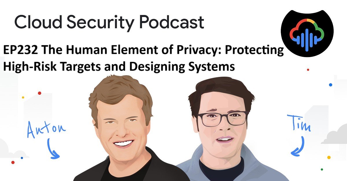 GoogleCloudSec's tweet image. How do you protect high-risk targets AND design privacy from the ground up? 🤔 Our new @CloudSecPodcast dives deep!

Hear from an expert about advising world leaders, Google&apos;s Fuschia OS, assessing personal risk, &amp;amp; crucial dev priorities. 

🎧 Listen now! bit.ly/44JSeRp