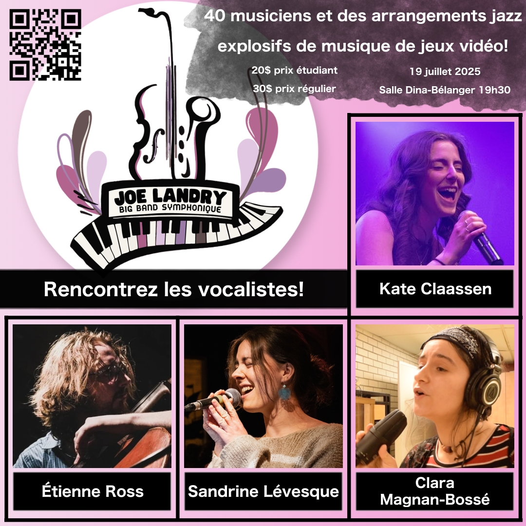 LeGeaiBleu's tweet photo. Rencontrez les vocalistes! Je voulais vraiment avoir un show rempli de variété, c'est pourquoi je tenais à avoir des arrangements avec du chant! Que ce soit swing, fusion, city pop et même classique, ces 4 là vont élever la soirée avec leur voix magnifique! https://t.co/1eFY6fREEG