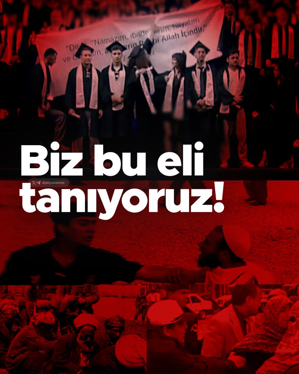 🔴 İTÜ'de Kur'an ayetini indirmeye yeltenen laik-kemalist eli tanıyoruz.

- Cumhuriyetin ilk yıllarından itibaren İslam'a uzanan elden tanıyoruz.

- Sarığa, örtüye uzanan elden tanıyoruz.

- Şeriata, ezana uzanan elden tanıyoruz.

- Hilafete uzanan elden tanıyoruz.

-