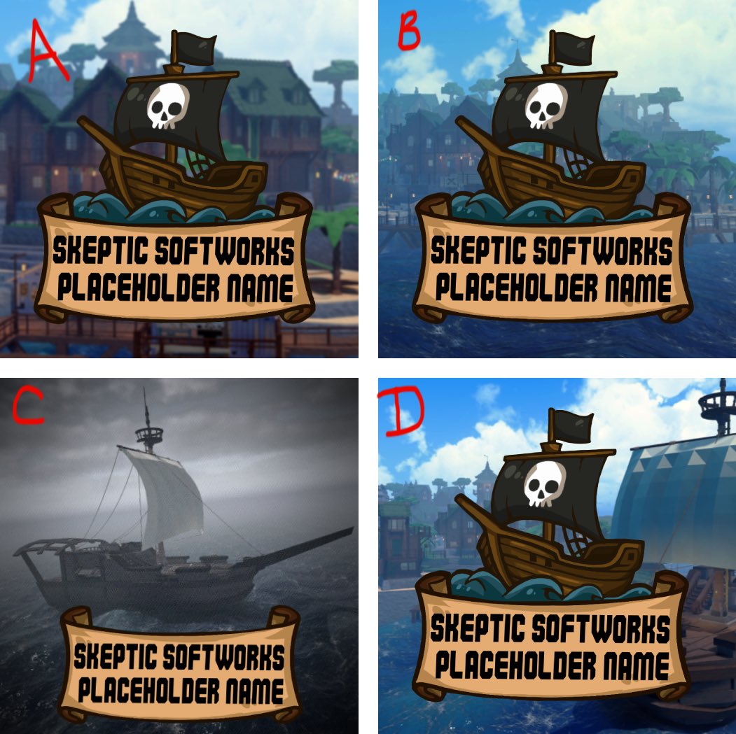 ‼️ We’re looking to release our Roblox boat game next week but need YOUR help to choose an icon. 

Which do you prefer? (Ignore placeholder text, the game name will be hand-drawn to fit onto the logo)

Your feedback will be extremely helpful in our decision. 

#Roblox #RobloxDevs