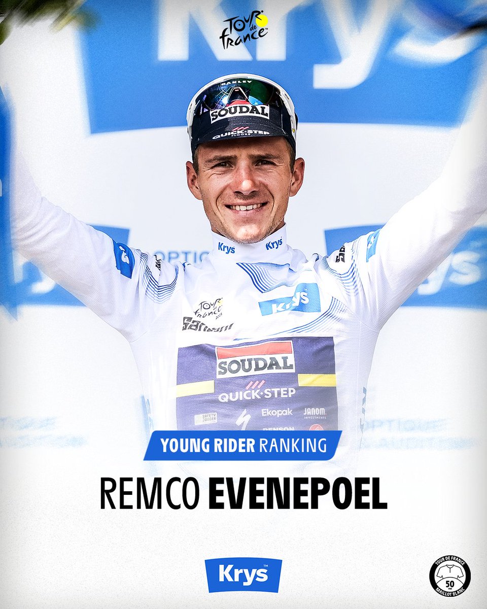 🎽 Jerseys after stage 9️⃣ / Maillots distinctifs après l'étape 9️⃣

💛 <a href="/TamauPogi/">Tadej Pogačar</a> 🇸🇮
💚 Jonathan Milan 🇮🇹
🔴⚪️ <a href="/Tim_Wellens/">Tim Wellens</a> 🇧🇪
👶 <a href="/EvenepoelRemco/">Remco Evenepoel</a> 🇧🇪

#TDF2025