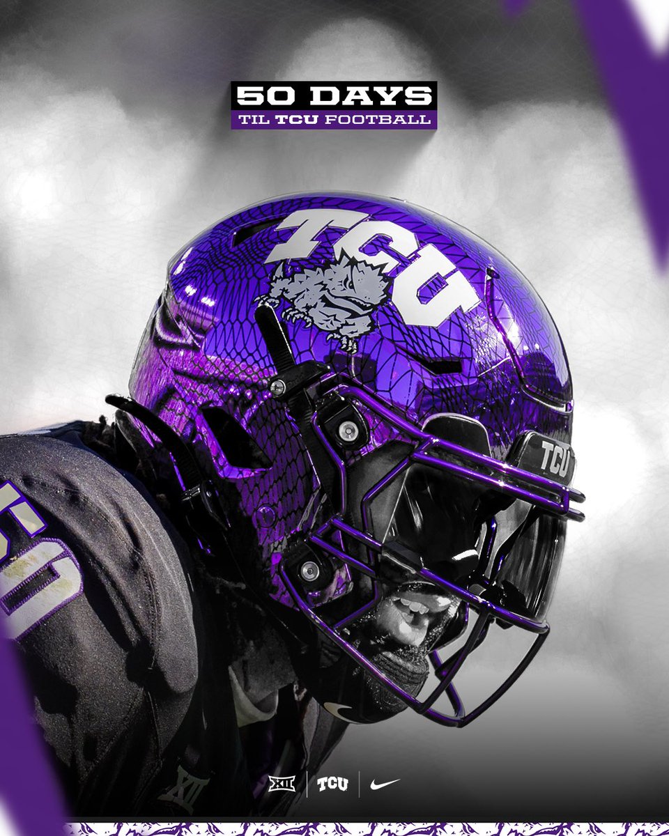TCUFootball's tweet image. ๐ฑ๐ฌ ๐๐๐ฌ๐ฆ until the Horned Frogs take the field in Chapel Hillโผ๏ธ #GoFrogs