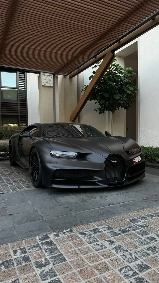 all black Bugatti