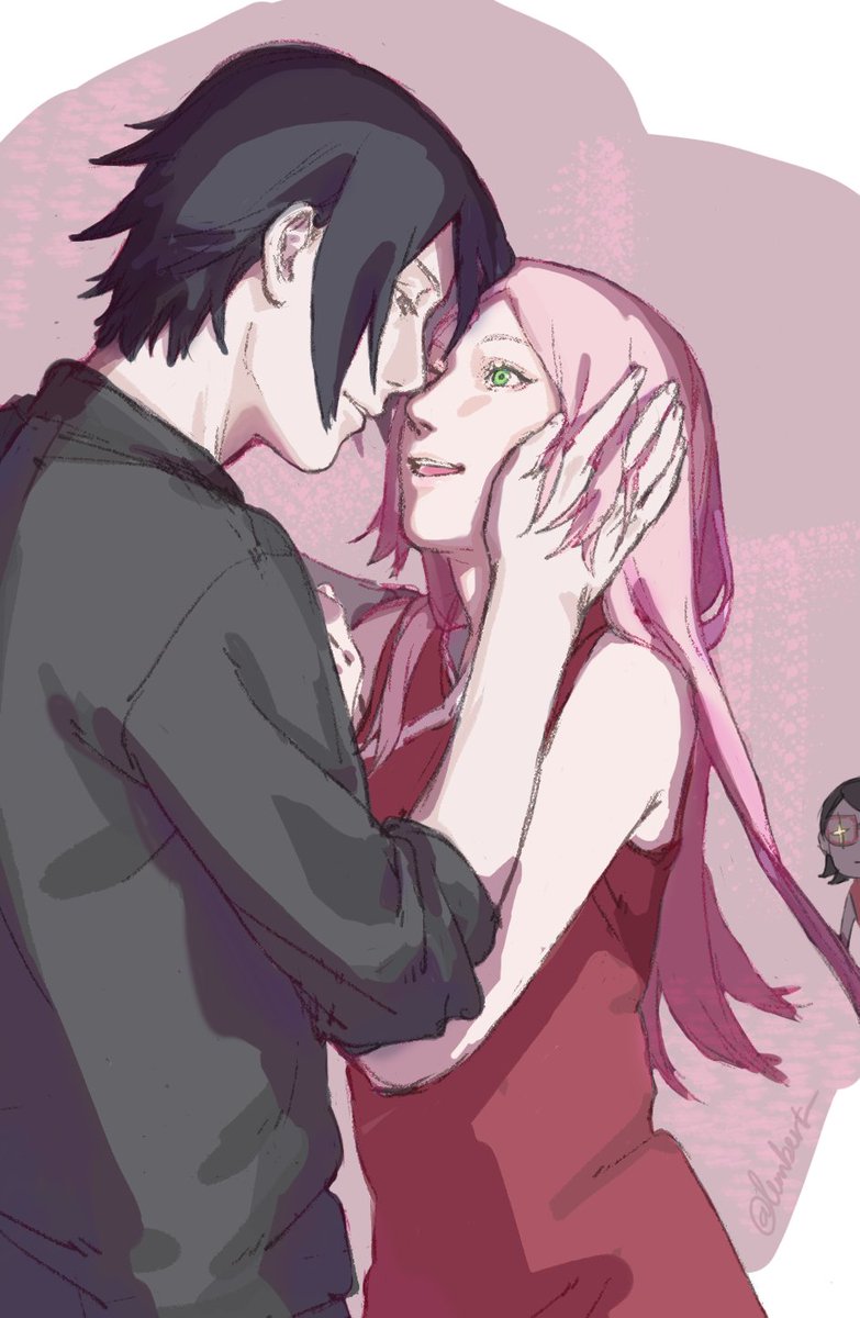 "papa often talks to mama a lot"

#BORUTO #NARUTO #Sasusaku #サスサク #サスサクサラ