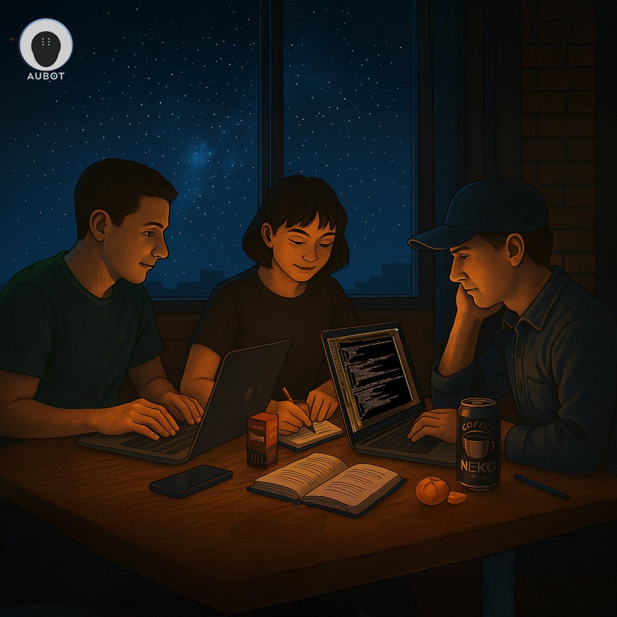 Aubot_tech's tweet image. Without unwavering teamwork, AUBOT wouldn&apos;t be revolutionizing the crypto AI agent space as it is today. The future is built together. 🚀 #AUBOT #CryptoAI #AIAgent #FutureOfFinance #DecentralizedAI #Blockchain