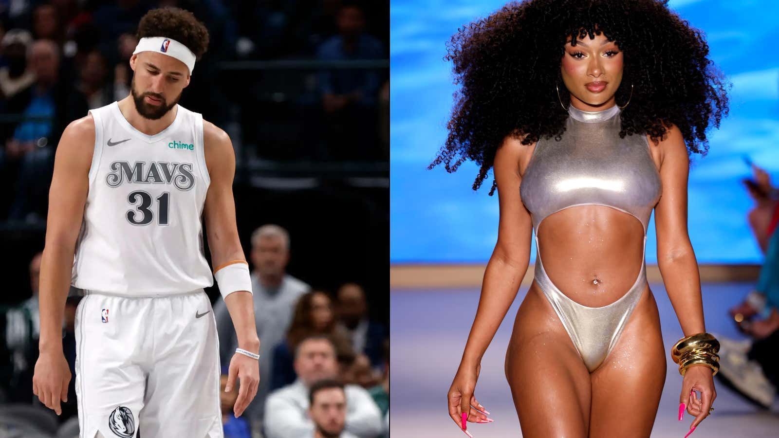 Barstool Sports on X: "Still An Elite Shooter: Klay Thompson Shows Off His  New Girlfriend Megan Thee Stallion https://t.co/7c7YTshI1k  https://t.co/WIXmrQZOqS" / X