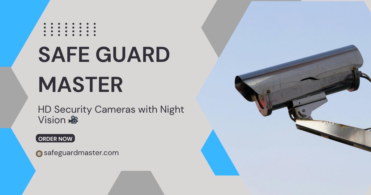 s4feguardmaster's tweet image. 🎥 HD clarity. 🌙 Night vision. 🚨 Instant alerts.
 Safe Guard Master cameras see everything—even when you can’t.
🛒 safeguardmaster.com

#SafeGuardMaster #NightVisionCamera #HDSecurity #SmartSurveillance #StayProtected