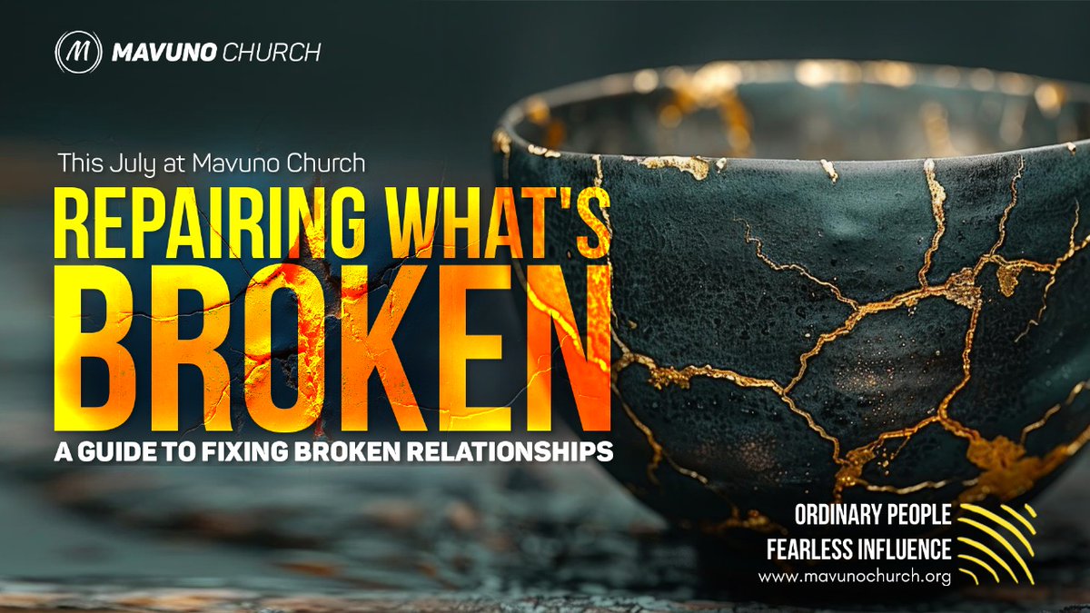 REPAIRING WHAT'S BROKEN: A guide to fixing broken relationships
What if repairing broken relationships wasn’t just about fixing the aftermath of major blowups—but about tending to the everyday fractures that slowly pull people apart? 

#RepairingWhatsBroken