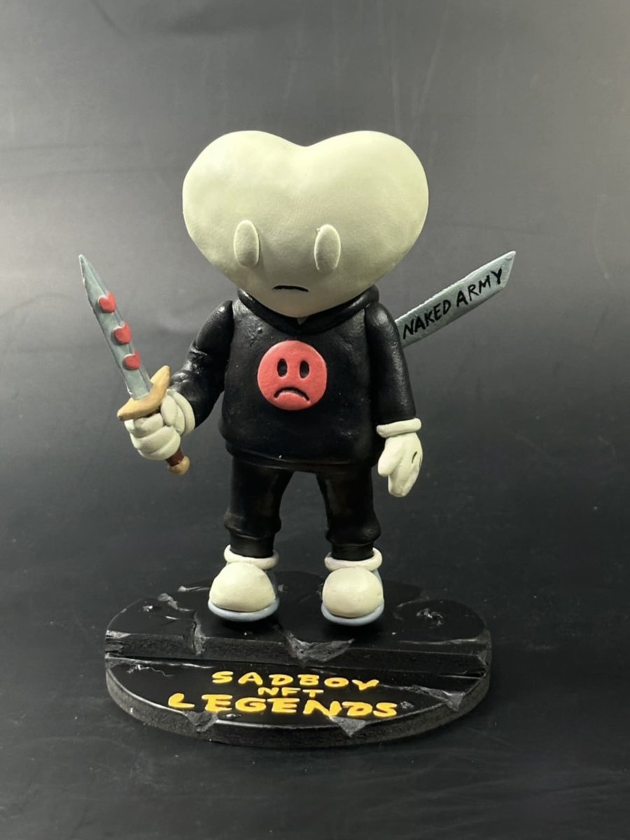 SAD BOY NFT (@sad_boynft) on Twitter photo You held us down when things got heavy, believed when nobody else did.
This Sad Boy Legends collectible is our thank-you to <a href="/NakedArmyHQ/">Naked Army Foundation</a>- the fam that turns sad days into legendary ones.
Mint is 5 days away. We got this together, 7/18. ☹️🖤✨ #SadBoyNFT #NakedArmy You held us down when things got heavy, believed when nobody else did.
This Sad Boy Legends collectible is our thank-you to <a href="/NakedArmyHQ/">Naked Army Foundation</a>- the fam that turns sad days into legendary ones.
Mint is 5 days away. We got this together, 7/18. ☹️🖤✨ #SadBoyNFT #NakedArmy