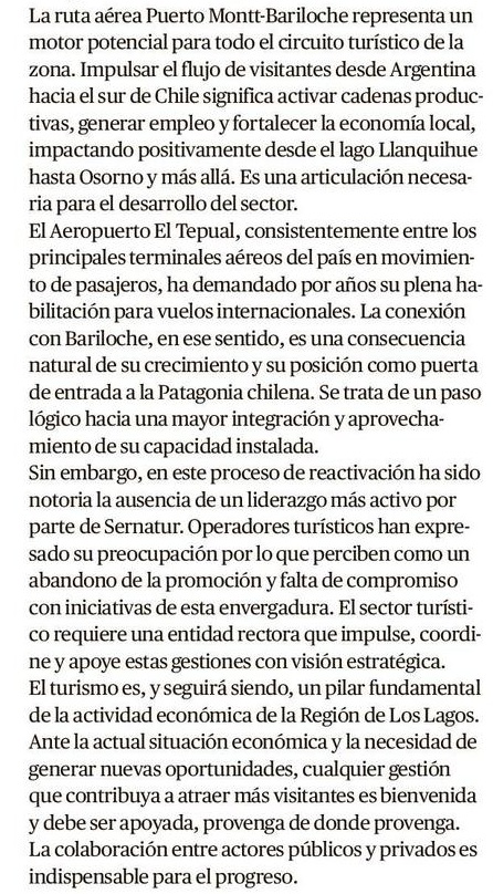 Como municipio, y junto con el diputado <a href="/Mauro_GonzalezV/">Mauro González Villarroel</a>, hemos hecho todas las gestiones para que este proyecto se concrete. Porque no sólo es bueno para el #turismo, sino para toda la actividad económica de #PuertoMontt.
