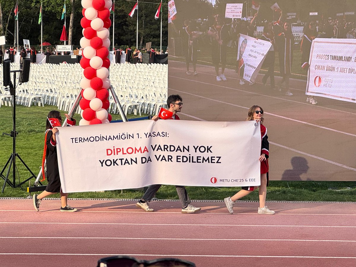 fevrisosyologg's tweet photo. ODTÜ mezuniyetinden pankartlar!. https://t.co/zHEeoA0UiU
