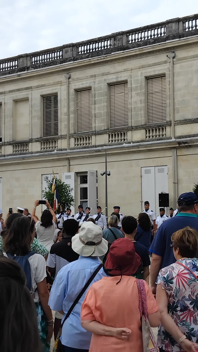 À la cérémonie de la fête nationale au parc du vivier à Mérignac