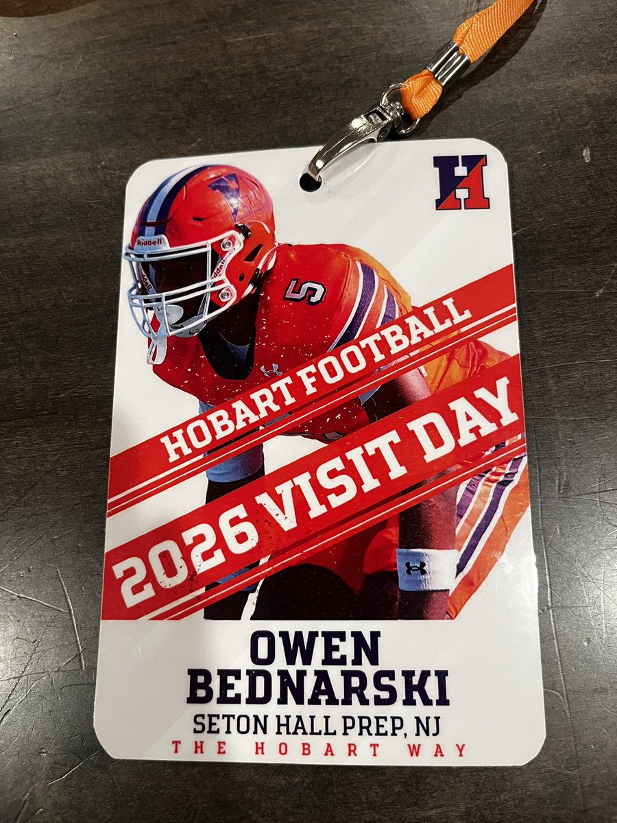 Owen Bednarski (@owenbednarski5) on Twitter photo Thanks <a href="/Coach_DeWall/">Kevin DeWall</a> for having me out to campus. I really enjoyed seeing the facilities and learning about Hobart. <a href="/CoachGreenBart/">Michael Green</a> <a href="/CoachBFitz/">Bill Fitzgerald</a> <a href="/MaxRuiz50/">Max Ruiz</a> <a href="/coach_pass/">Coach Carlos Pasols</a> <a href="/DeMattia_Joe/">Coach DeMattia</a> Thanks <a href="/Coach_DeWall/">Kevin DeWall</a> for having me out to campus. I really enjoyed seeing the facilities and learning about Hobart. <a href="/CoachGreenBart/">Michael Green</a> <a href="/CoachBFitz/">Bill Fitzgerald</a> <a href="/MaxRuiz50/">Max Ruiz</a> <a href="/coach_pass/">Coach Carlos Pasols</a> <a href="/DeMattia_Joe/">Coach DeMattia</a>
