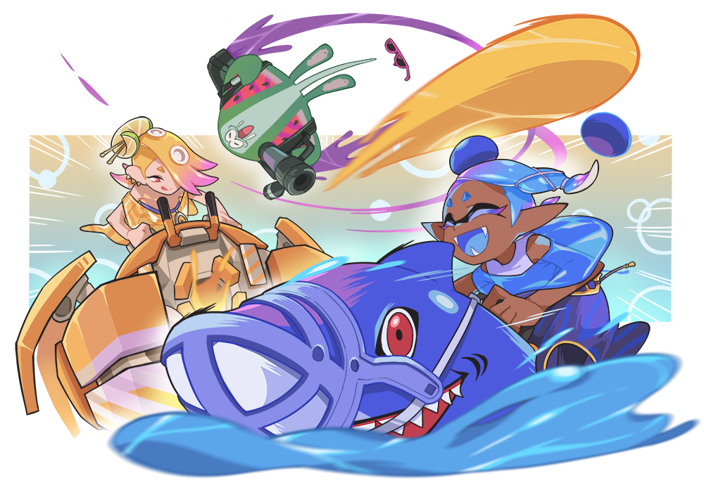 Battle between land, sea and air.
