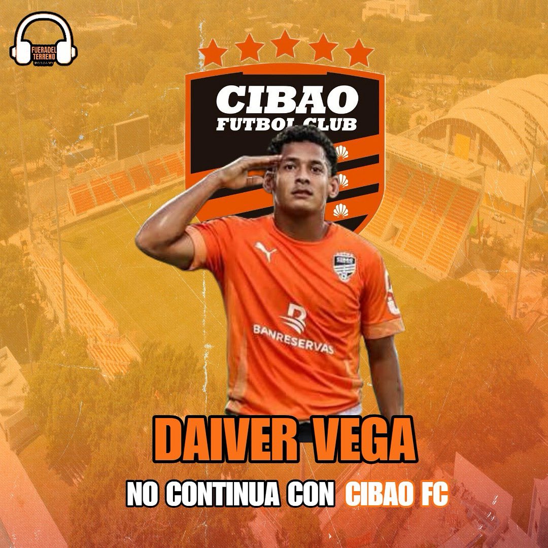 🔁 DAIVER VEGA CAMBIA DE RUMBO 🇨🇴✈️

El extremo colombiano Daiver Vega no seguirá en Cibao FC.

Vega fue anunciado como nuevo jugador del Verdes FC de Belice 🇧🇿, tras ser campeón con Cibao en la Copa LDF.
