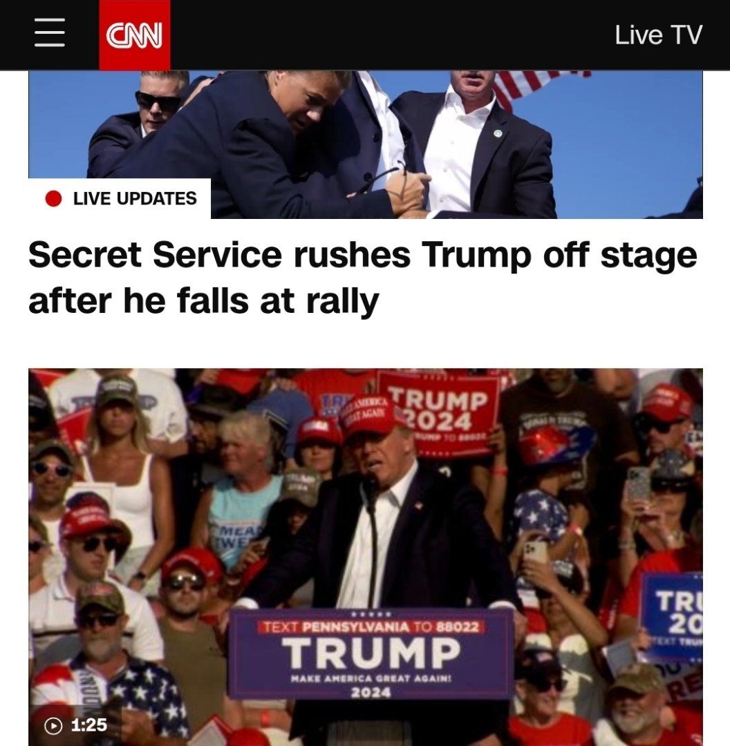Lekowitz's tweet image. One year ago today, Trump survived a fall at a rally in Butler, PA. However much you loathe the media, they deserve infinitely more hate.
