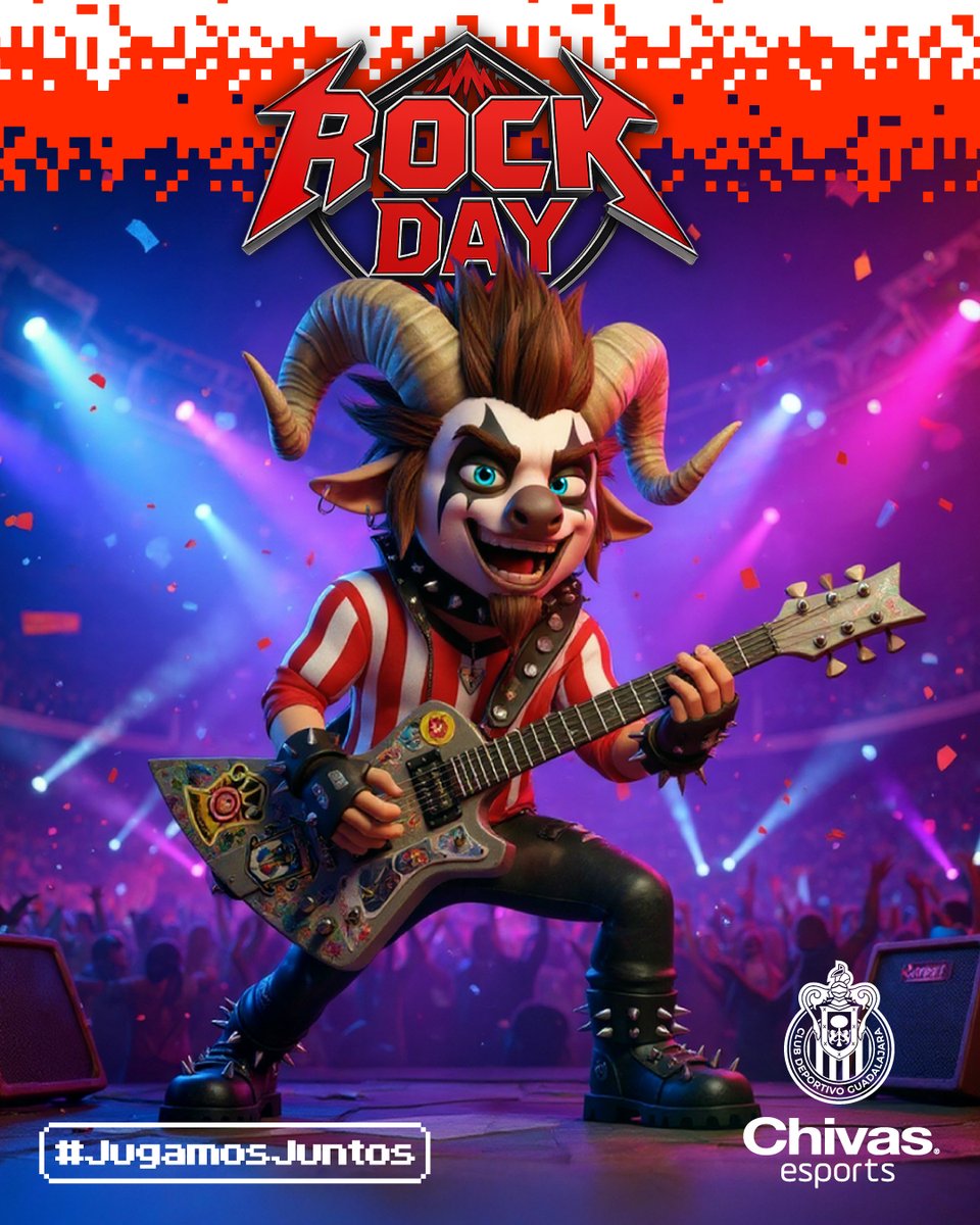 🎸🔥 ¡Hoy es el Día Mundial del Rock! 🔥🎸

Y lo vamos a celebrar a lo grande en #RadioAI 🤘
📅 Te esperamos a la 1:00 PM en 👉 twitch.tv/chivas