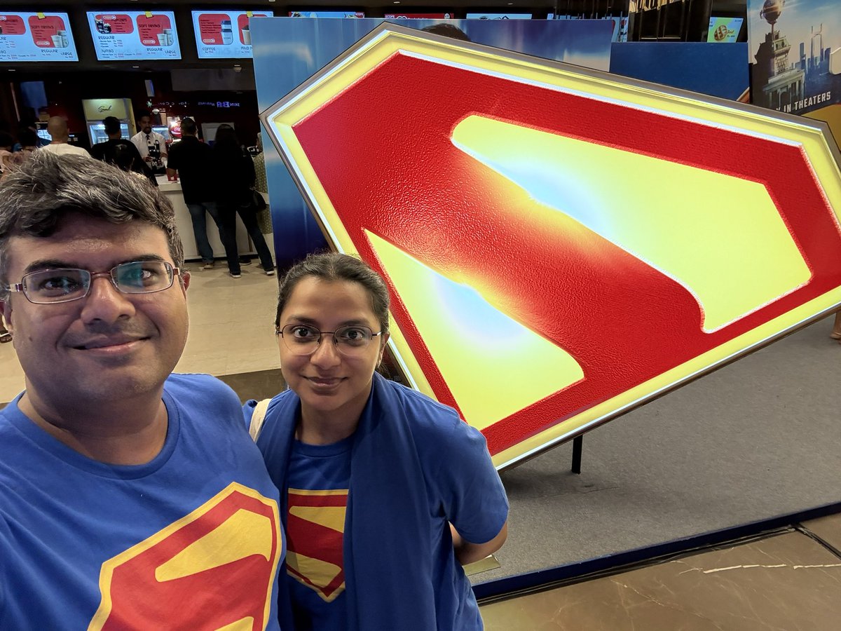 misnadhaque's tweet image. Never felt happier to be wearing the @Superman tshirt. Loved every bit of the movie; definitely loved the IMAX 3D experience. Deserves a rewatch! Thank you for bringing back hope and color, @JamesGunn. With lots of love from Sri Lanka! #imax #superman #SupermanMovie