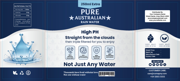 Water Bottle Label Design
#Label #labels #labelsticker #labeldesign #labeldesigner #labeldesigning  #packaging #packagingdesign #packaging 

If you have a project on package/ Label design
Let’s make a conversation
E: smnazmulhasan499@gmail.com
What’s up &amp; Telegram: +8801914131995