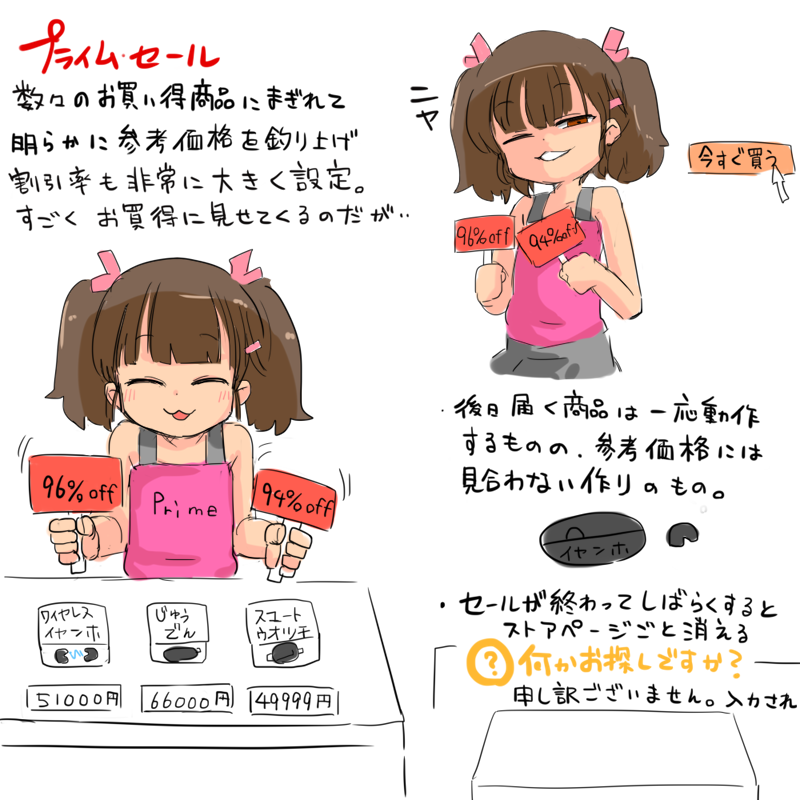 プライムセールのファンアートです 