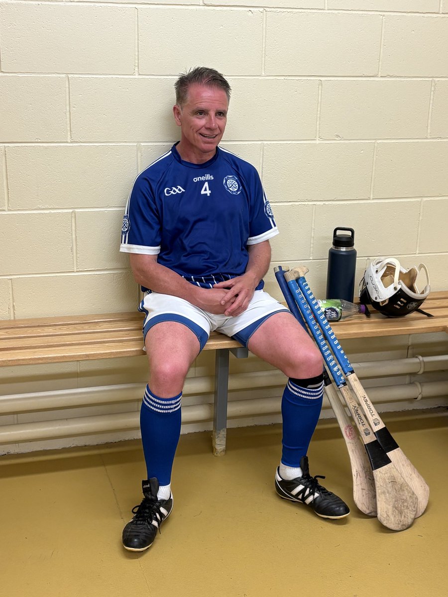 PaulDev23's tweet photo. MOTM performance by the Don this morning for @CrumlinGAA v @Bodengaa @DubGAAOfficial Junior D Championship, 57 years young &amp; the most modest player on the pitch. I was happy he asked me to take this picture after the match. https://t.co/ichGfVIQW6