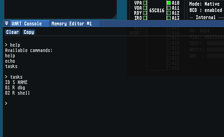 X65pc's tweet image. OS/816 displaying task names since 2025…